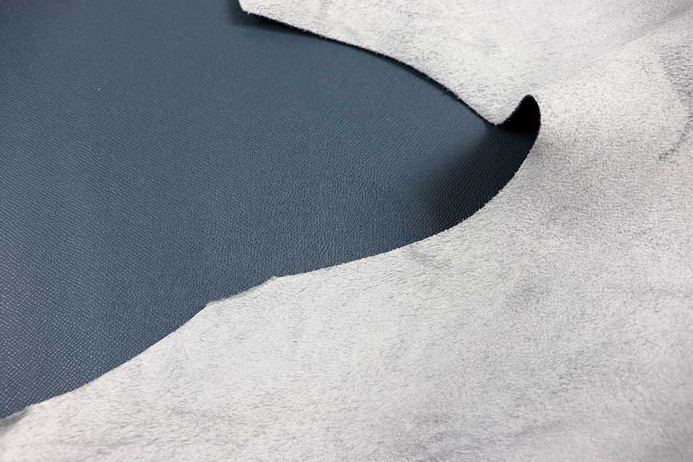 Echtleder-Haut Chicago - Steel Blue - 1,5 qm