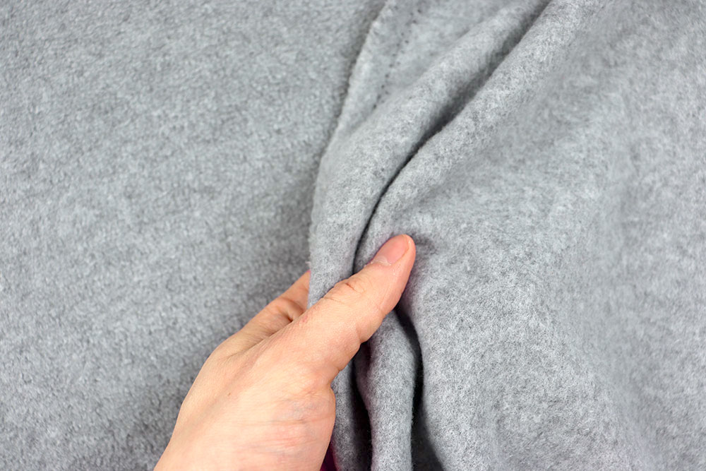 Polarfleece Melange - Hellgrau