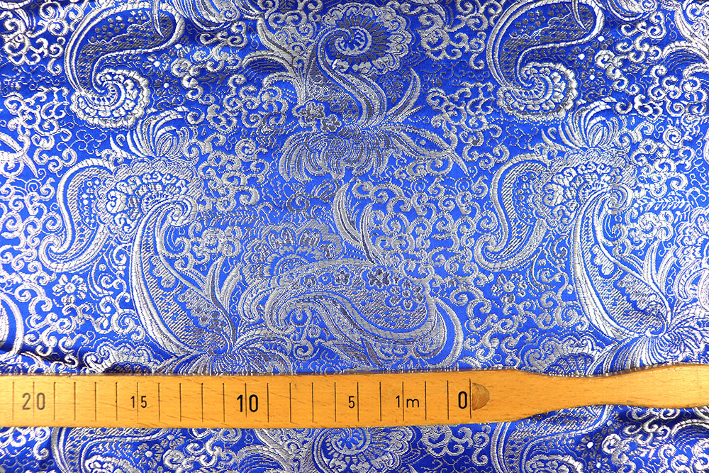 Brokat Maharadscha - Royal/Silber