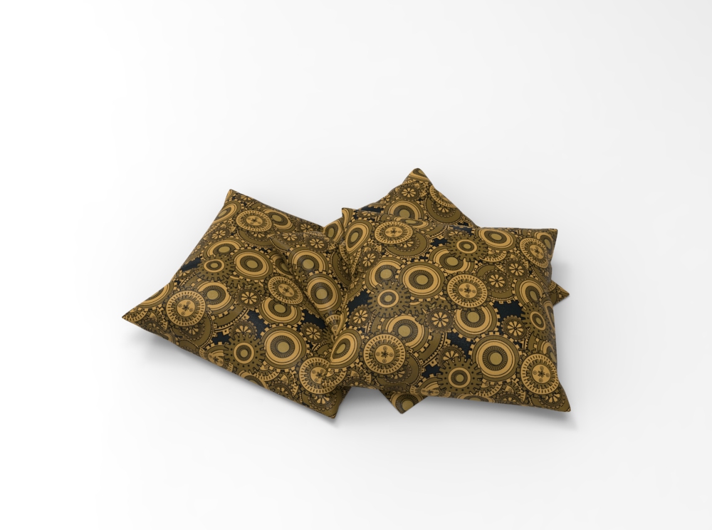 Dekostoff Steampunk - Zahnrad