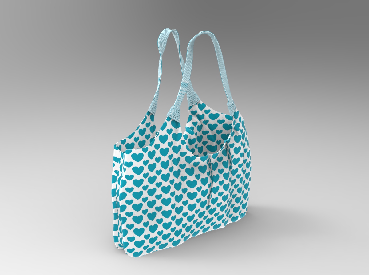 Dekostoff - Herzen groß und klein