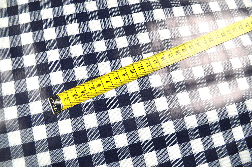 Wachstuch - Karo - Nachtblau