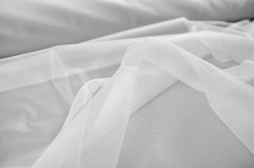 Moskitonetz-Meterware feinmaschig - 165 cm - Weiß