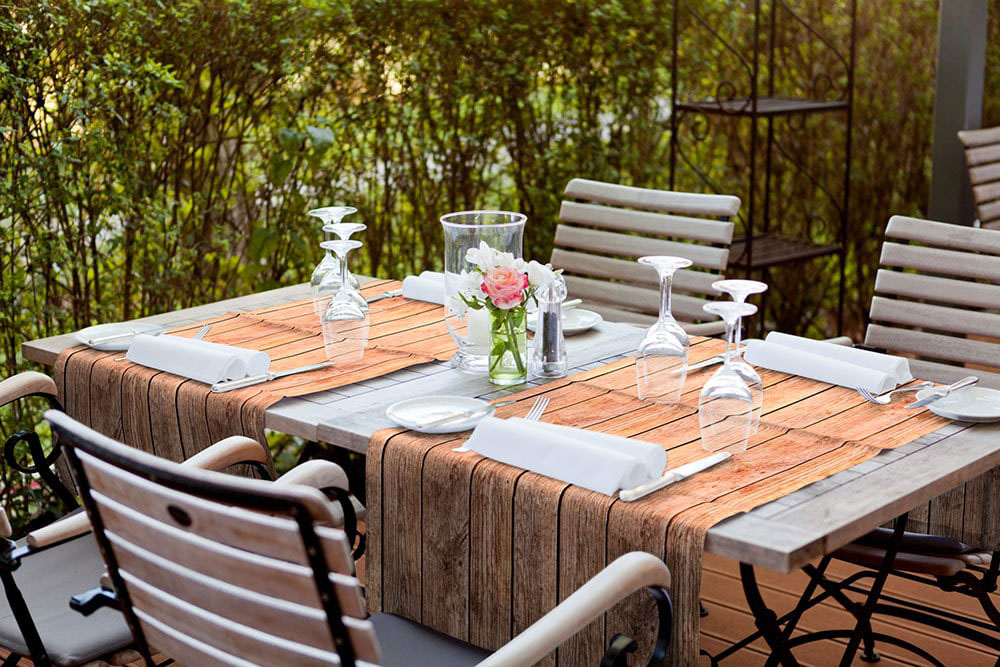 Dekostoff - Holzbretter