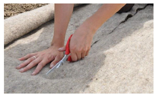 Mulchmatte - Schafschurwolle - Natur