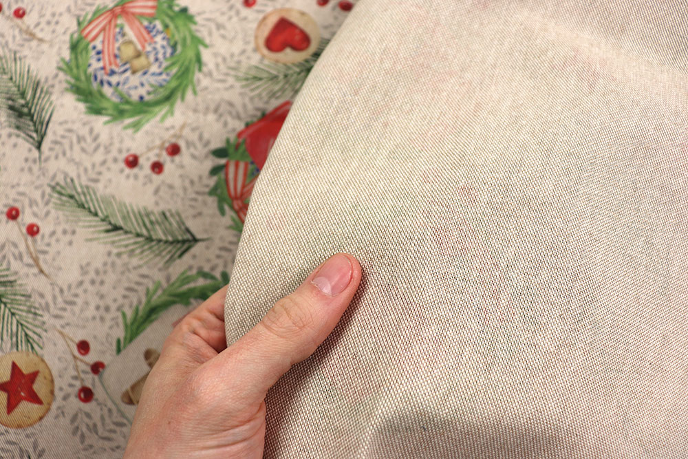 Weihnachtsstoff Leinenoptik - Christmas Love - 280 cm