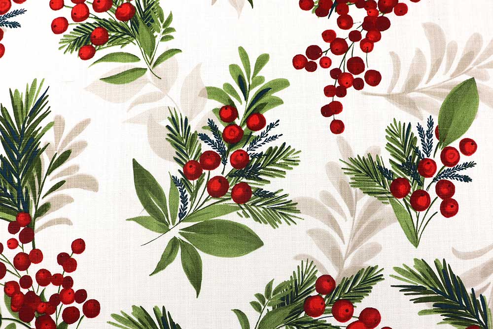 Baumwoll-Dekostoff - Mistelzweig