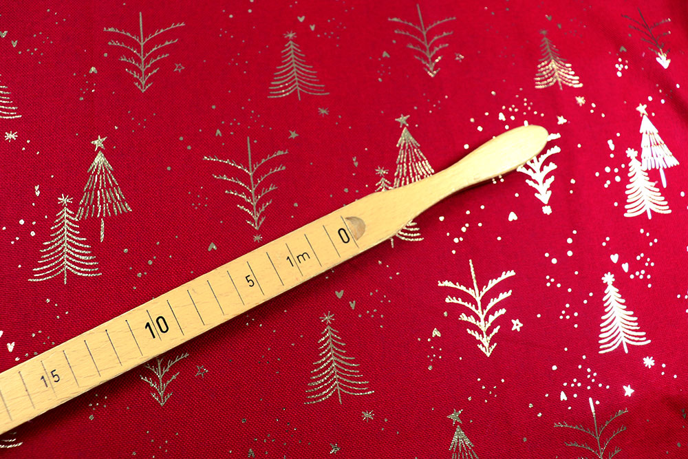 Canvas Christmas - Funkelnde Tannenbäume