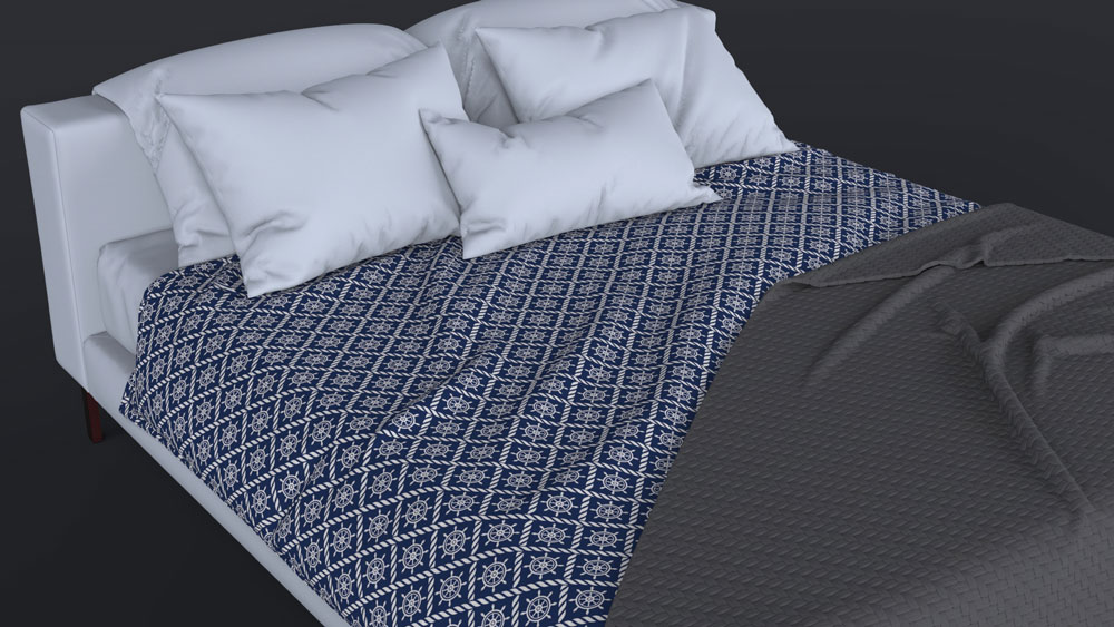 Wellness-Fleece - Marine-Welt Steuerrad/Seil