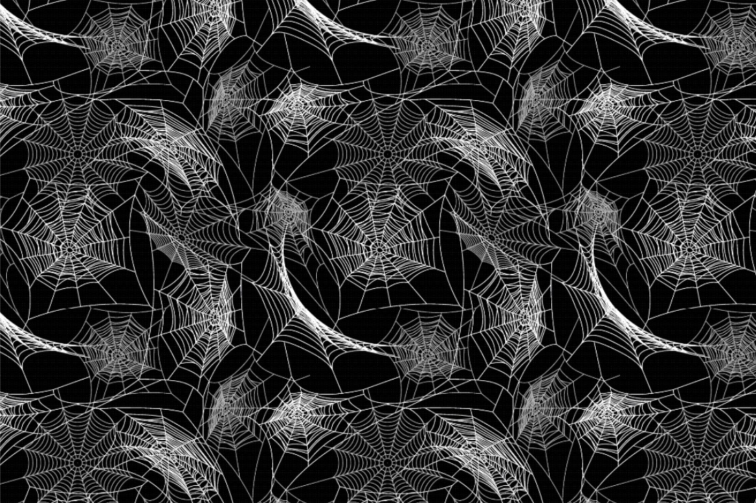 Pannesamt - Spinnennetze Allover
