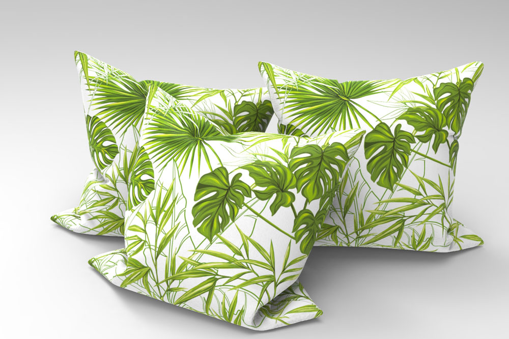 Blackout perm. schwer entflammbar - Exotischer Farnwald