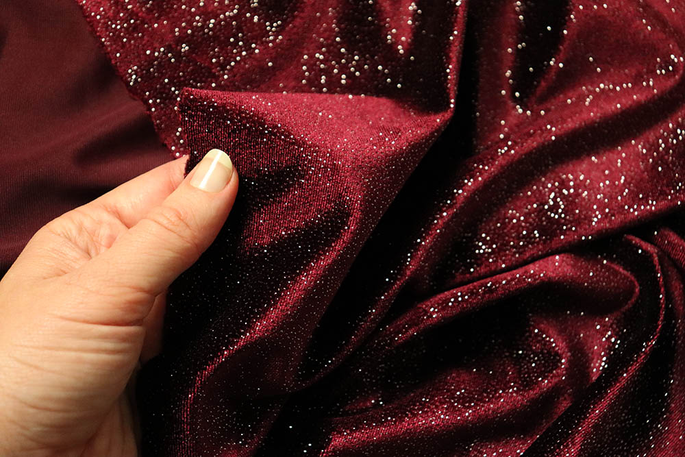 Tanzkleiderstoff Queen - Bordeaux