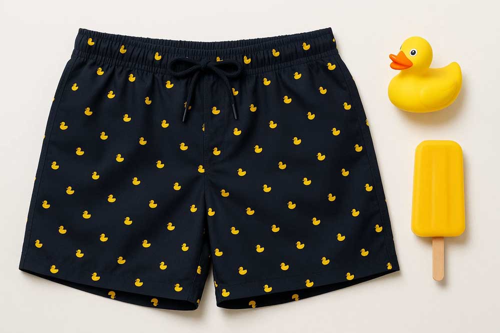 Badehosen Stoff - Duck Dive