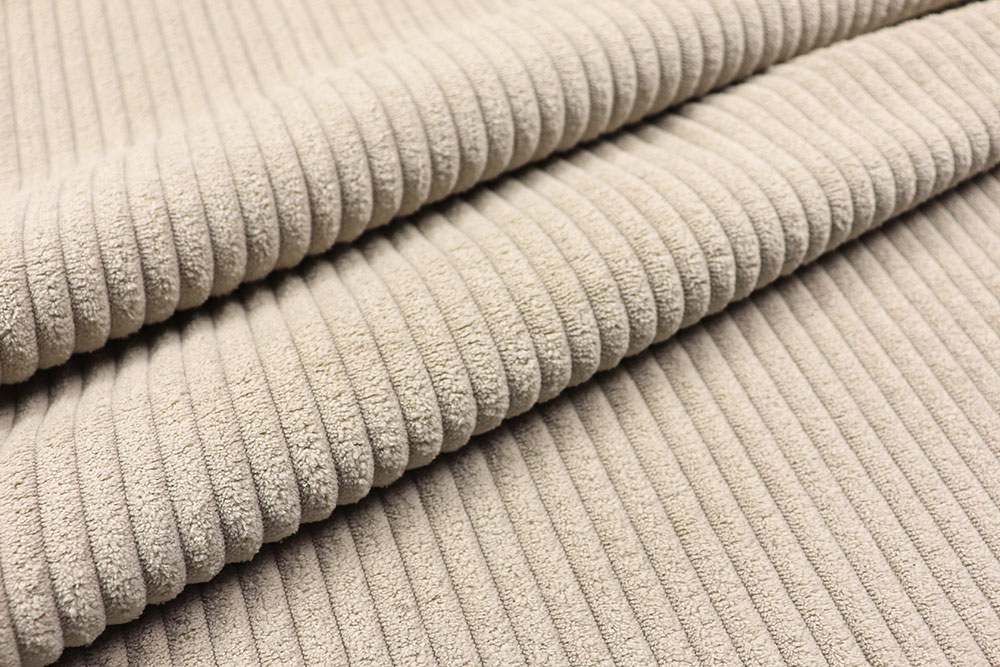 Cordstoff - Fellabseite - Creme