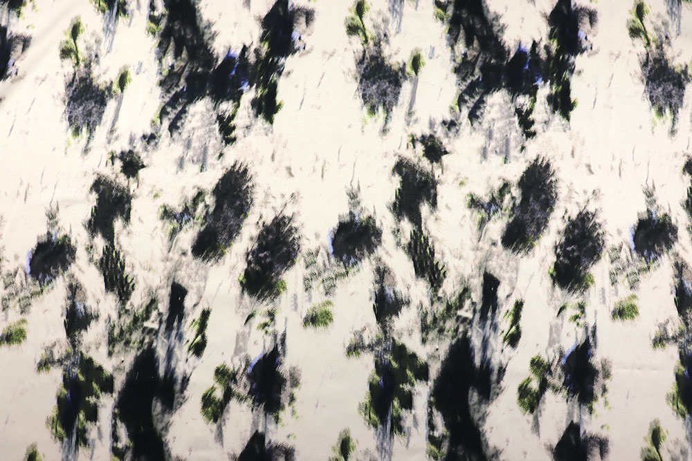 Stretch Satin - Impressionist Garden