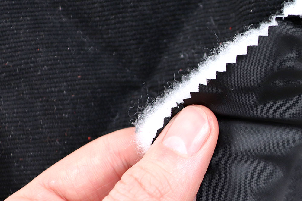 Cord-Stepper wasserabweisend - Schwarz