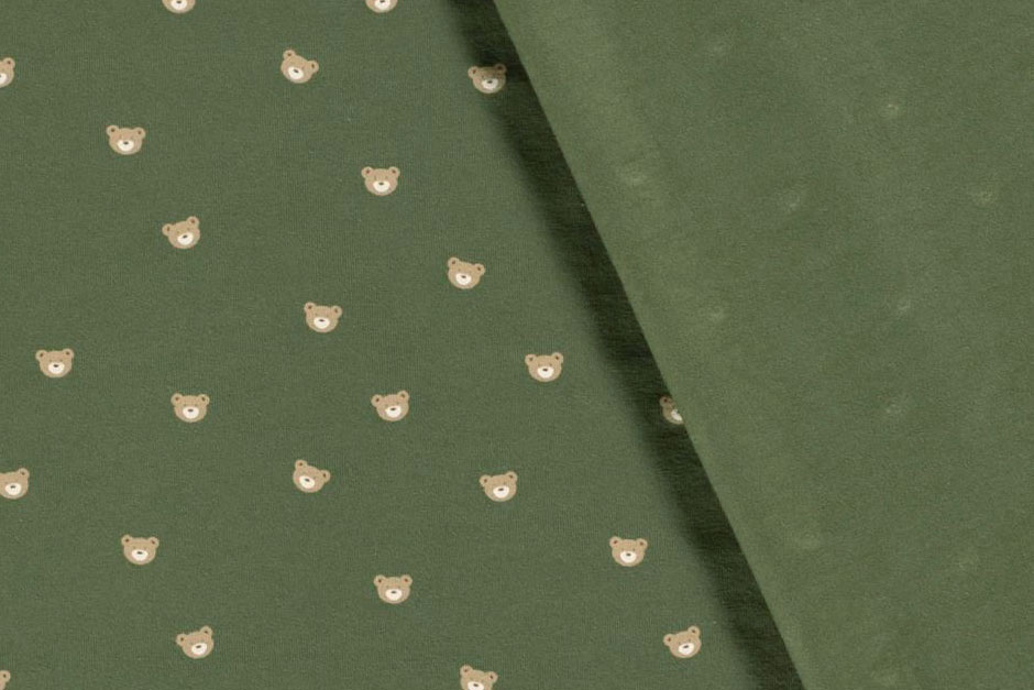 Baumwolljersey - Mini-Teddys