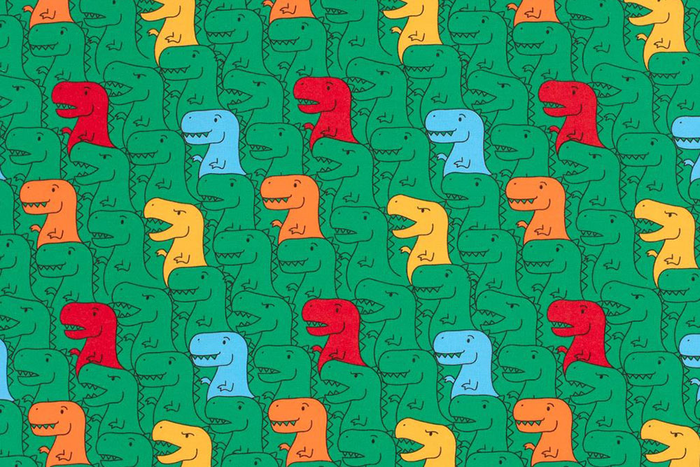 Baumwolljersey - Dino World