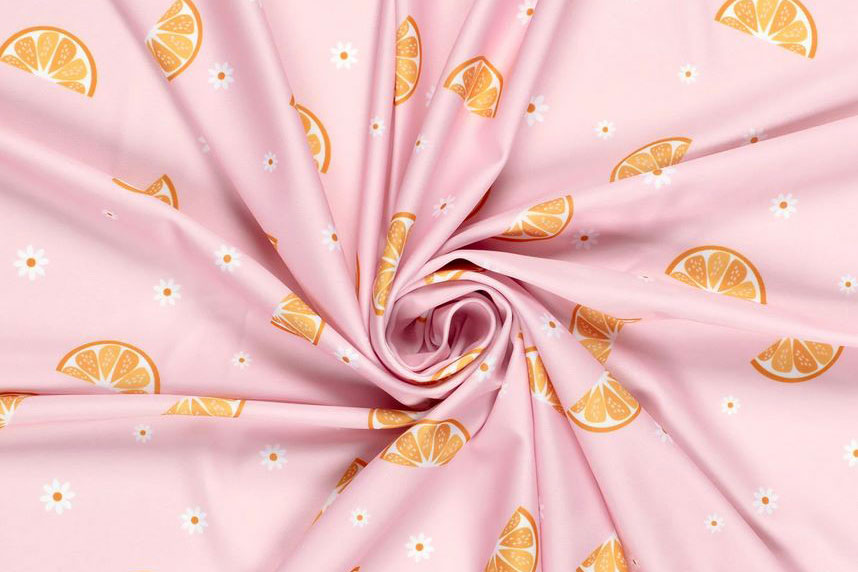 Badeanzugstoff Recycling - Orangen