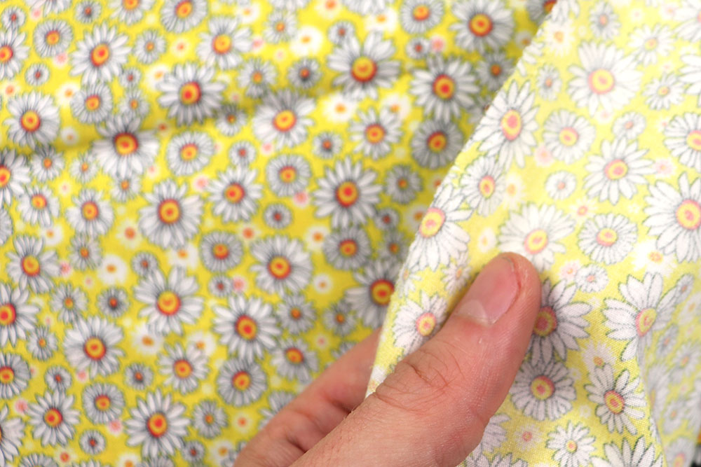 Viskosestoff - Gänseblümchen - Gelb