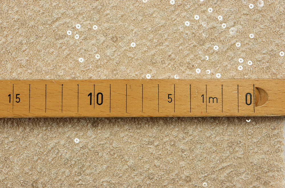 Pailletten-Jersey - Apricot Chic