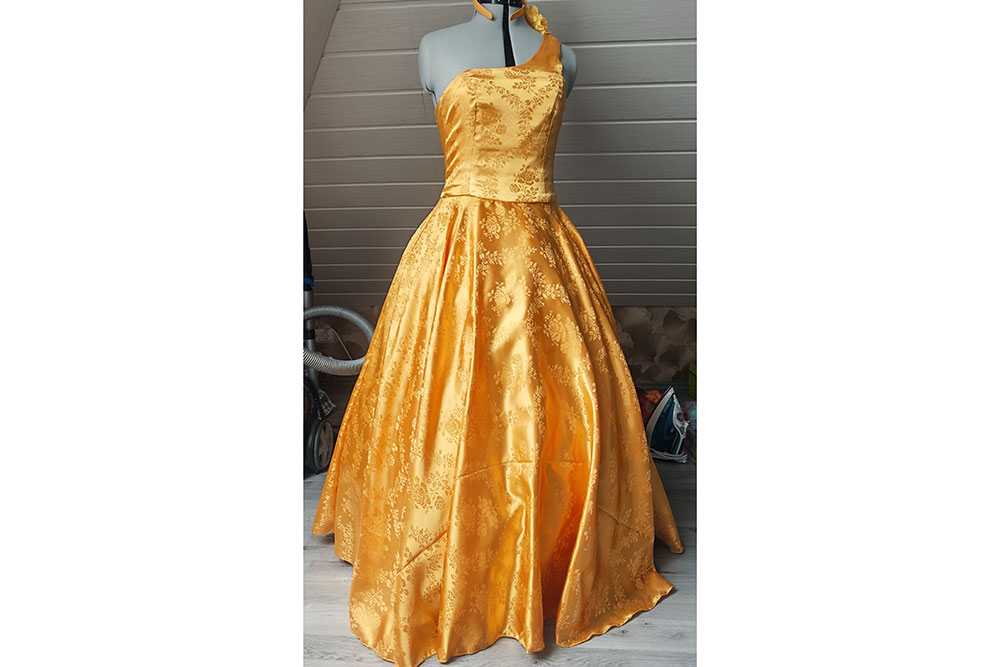 Satin-Jacquard - Rosen