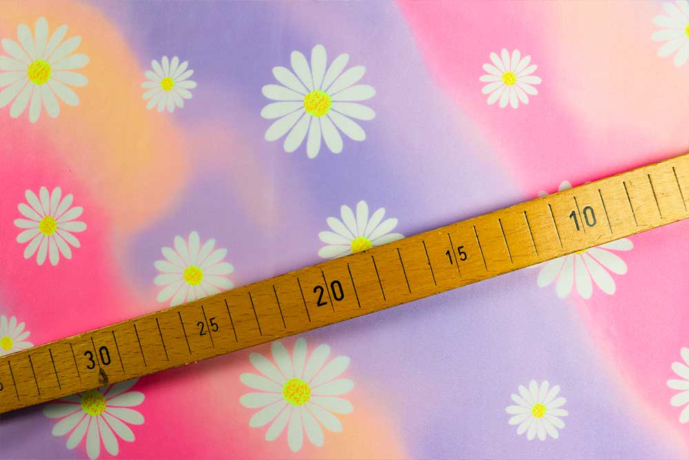 Badeanzugstoff - Rainbow Flowers