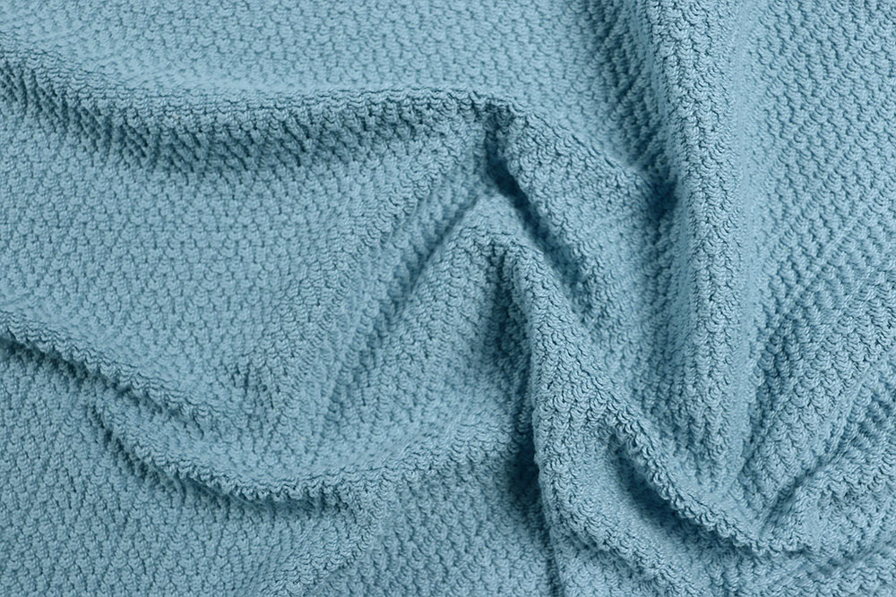 Frottee-Strick - Aqua