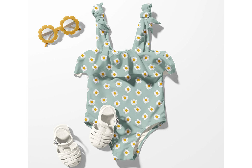Badeanzugstoff - Daisy
