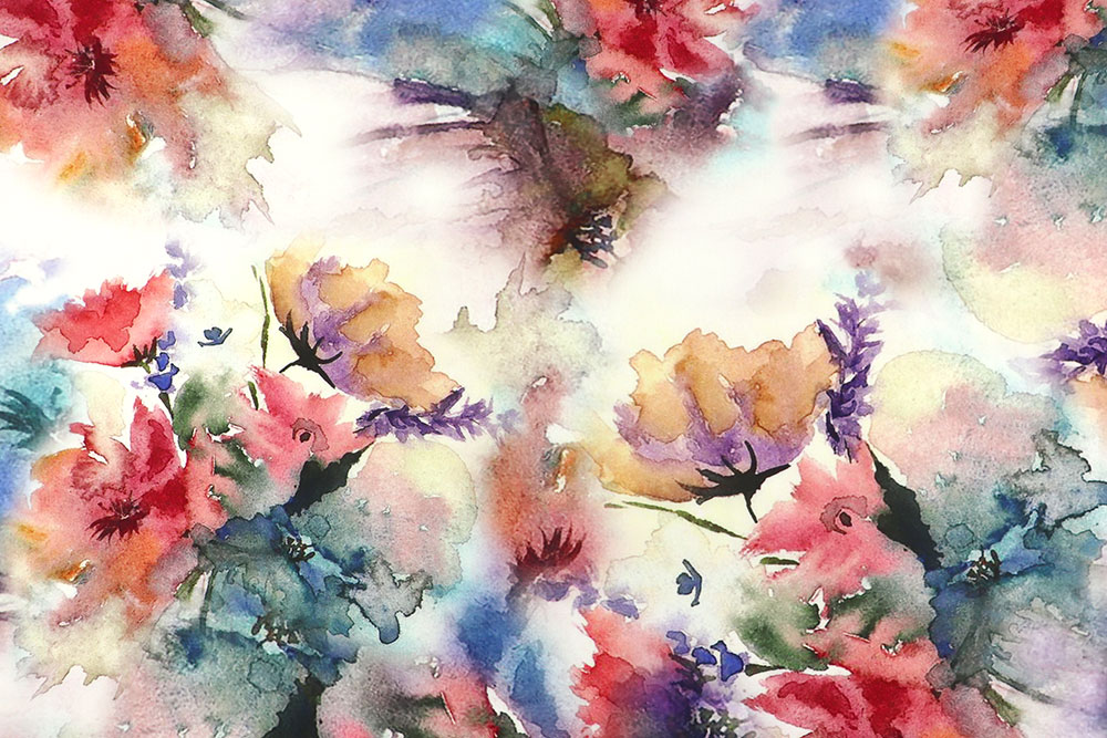 Viskosestoff - Aquarellgarten