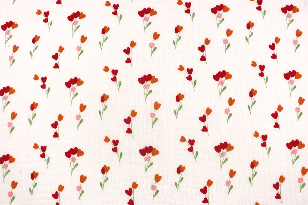 Musselin - Frühlingsblumen