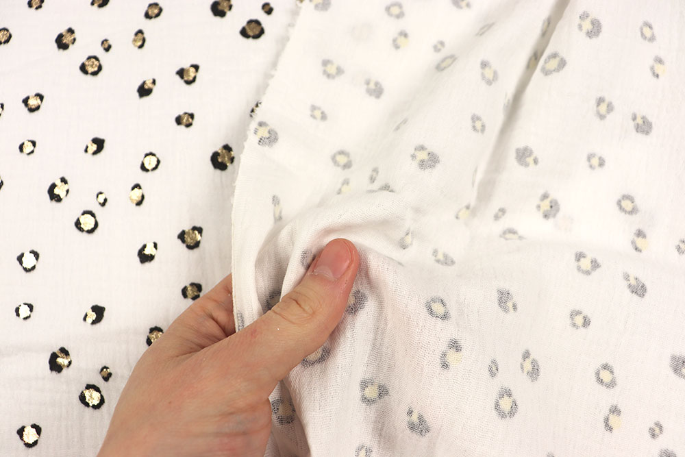 Musselin - Glitzer-Leo