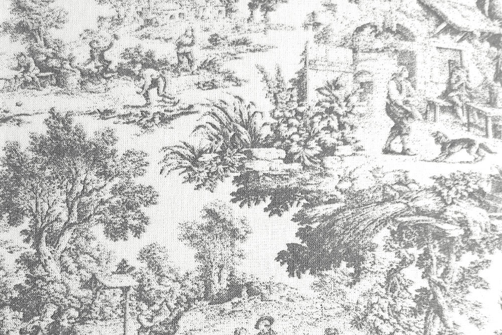 Bettwäsche-Stoff - Toile de Jouy - 295 cm