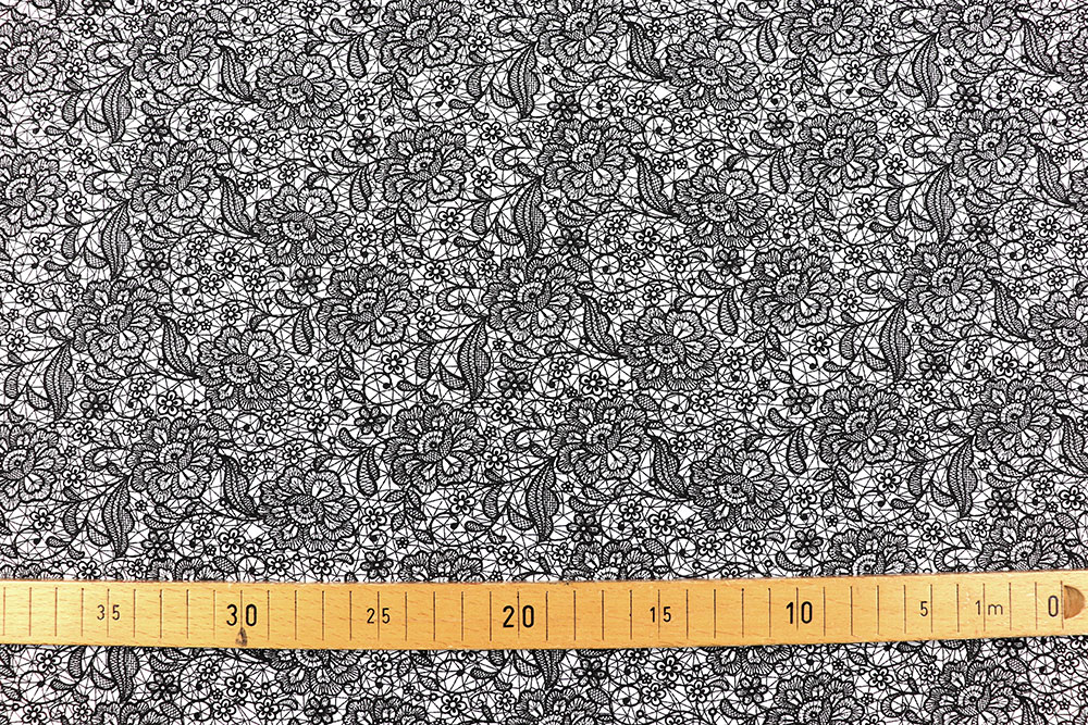 Baumwollstoff - Black Romance - 295 cm