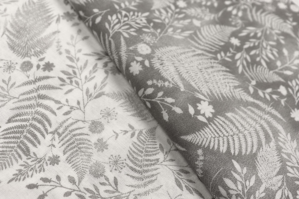 Bettwäsche-Stoff - Tropical Grey - 295 cm