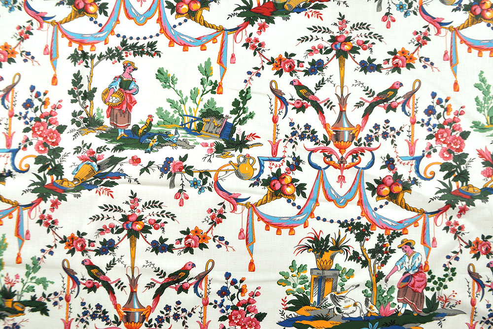 Renforcé-Baumwolle - Toile de Jouy Classique - 280 cm