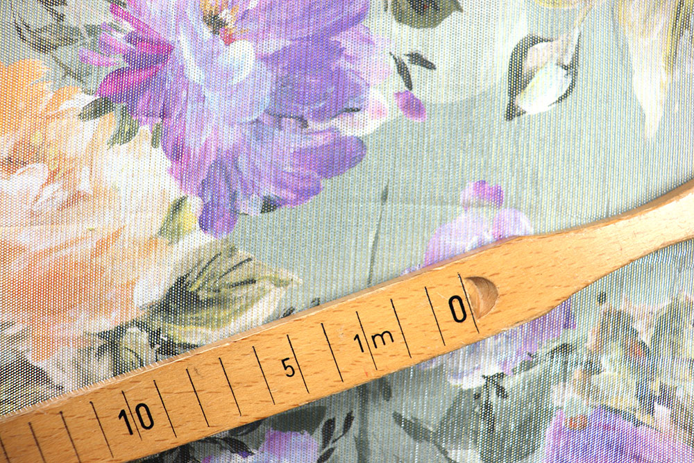 Luxus-Baumwolle glänzend - Blütentraum