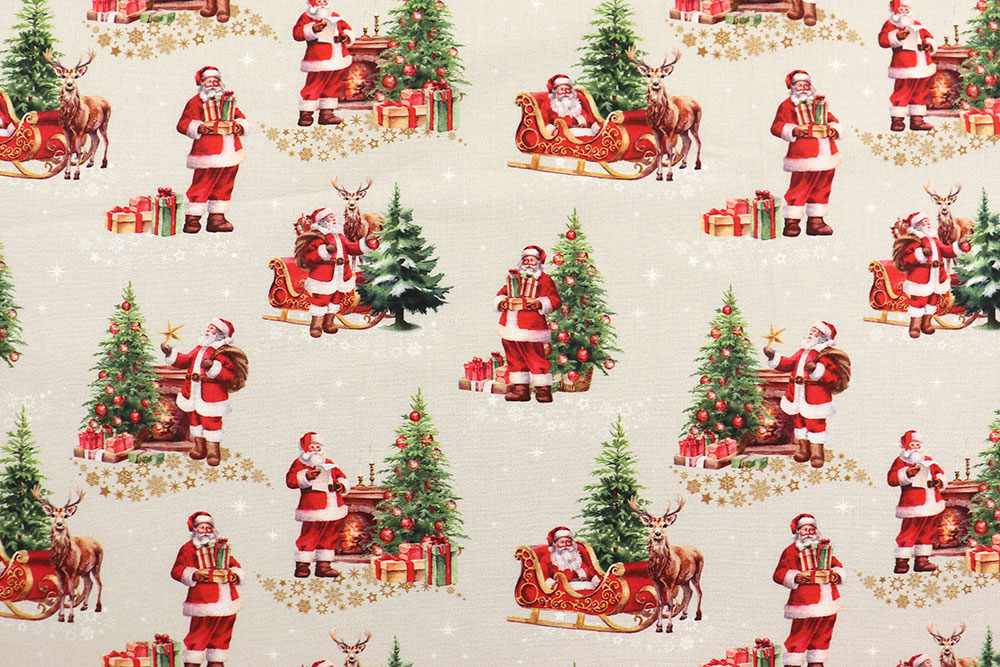 Baumwollstoff - Santa Claus