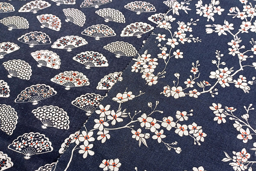 Baumwollstoff Asia - Kirschblüten