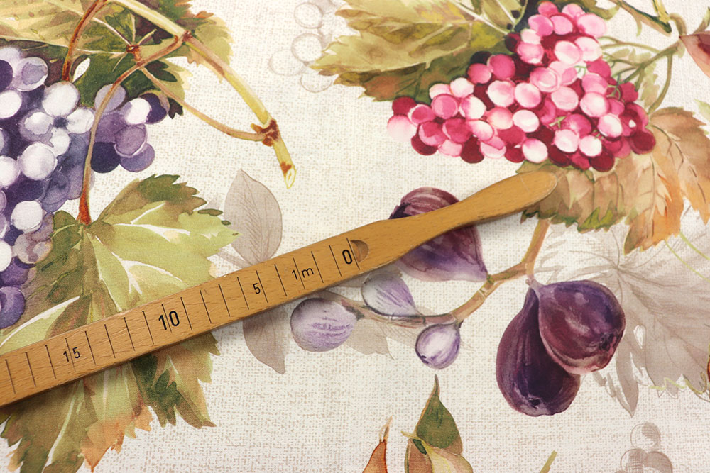 Baumwollstoff Digital - Traubenernte - 280 cm