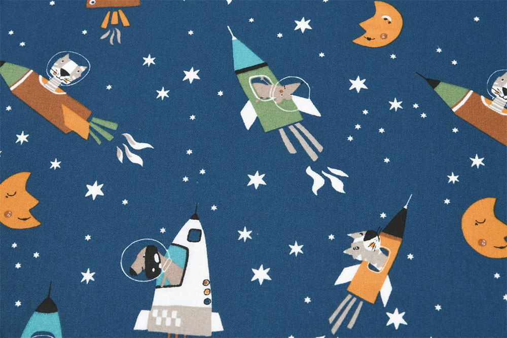 Baumwollstoff - Mars-Mission