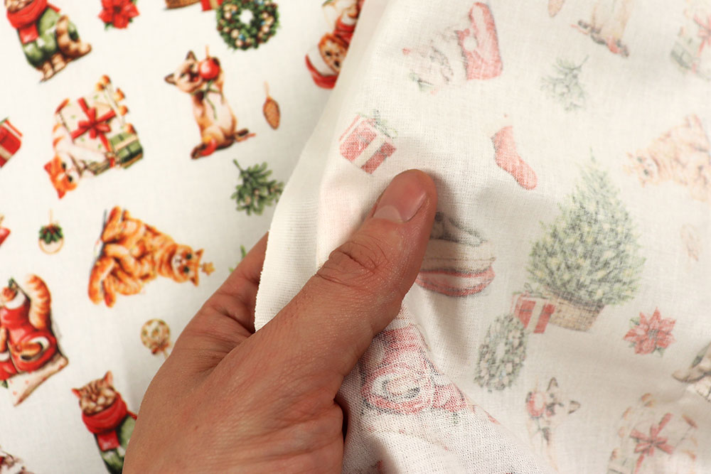 Baumwollstoff - Weihnachtspfoten