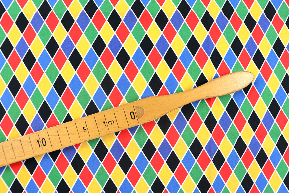 Baumwollstoff - Bunte Rauten