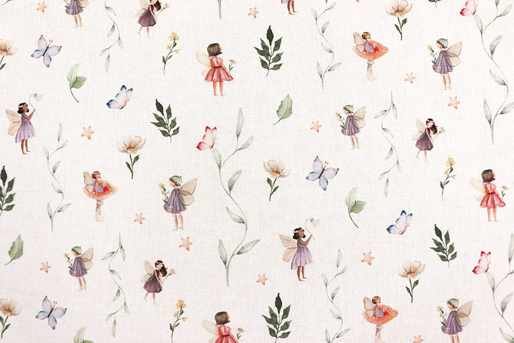 Baumwollstoff - Gartenelfen