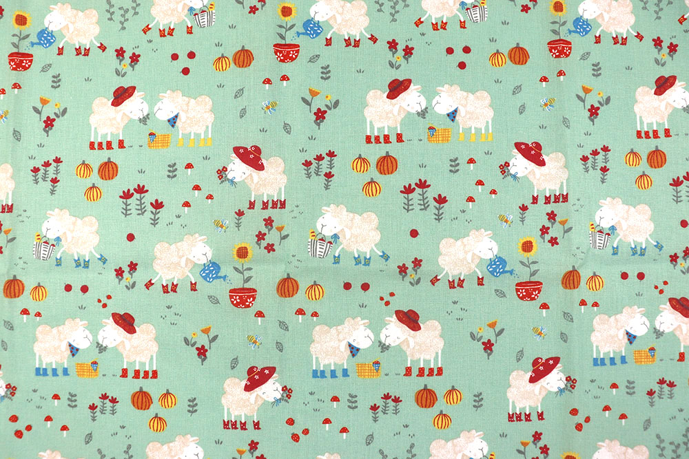 Baumwollstoff - Schäfchen