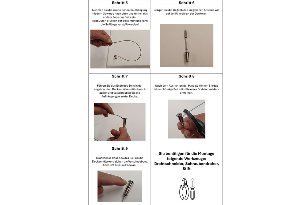 Akustikpaneel Decke - Holzbretter - 160 x 50 cm - inkl. Befestigung
