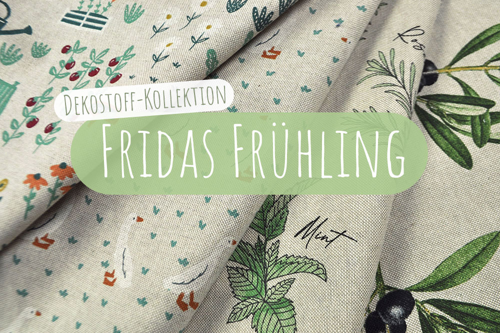 Dekostoff Leinenoptik - Fridas Oliven