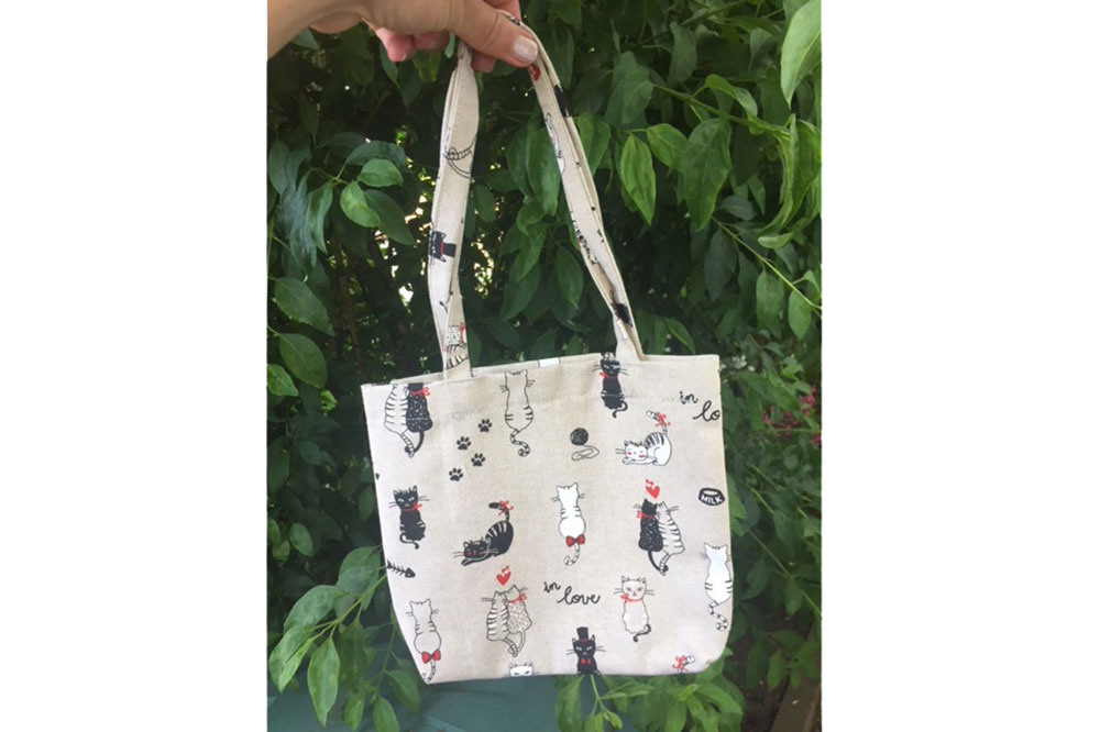 Meow - Dekostoff - Leinenoptik