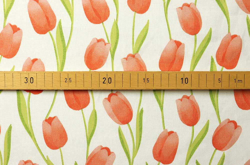 Dekostoff - Tulpen-Traum