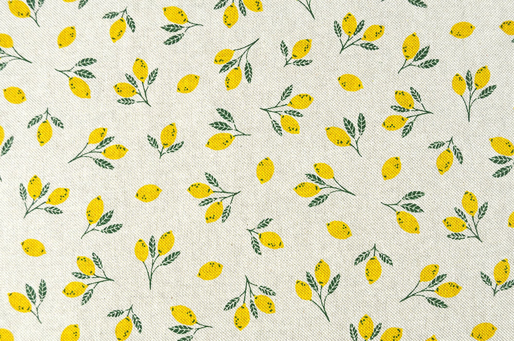 Dekostoff Leinenoptik - Citrone